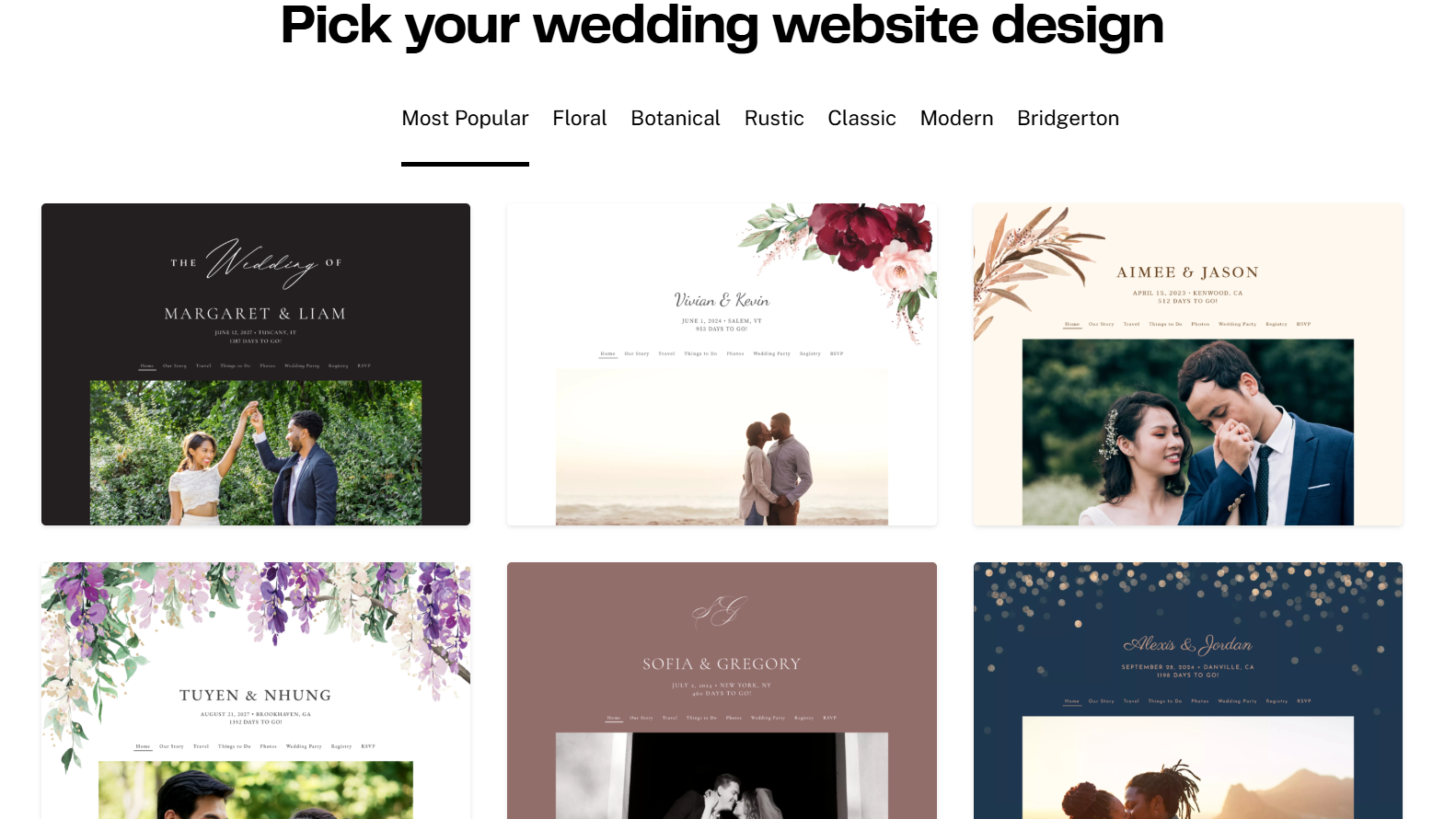 The Best, most Resourceful and Unique Wedding Websites